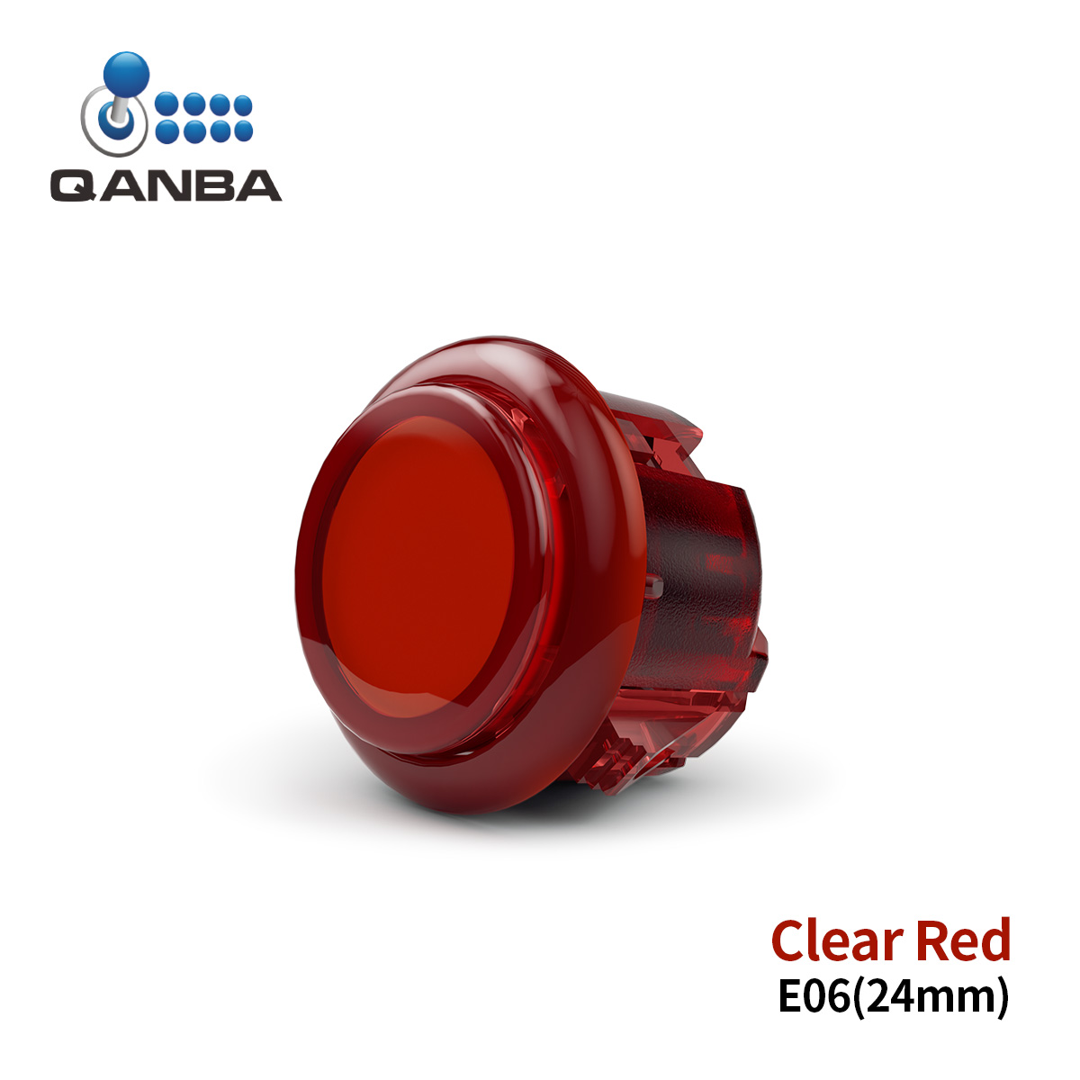 QANBA Gravity KS Mechanical Shafts Silent Pushbutton 30mm 24mm Snap-In  Button
