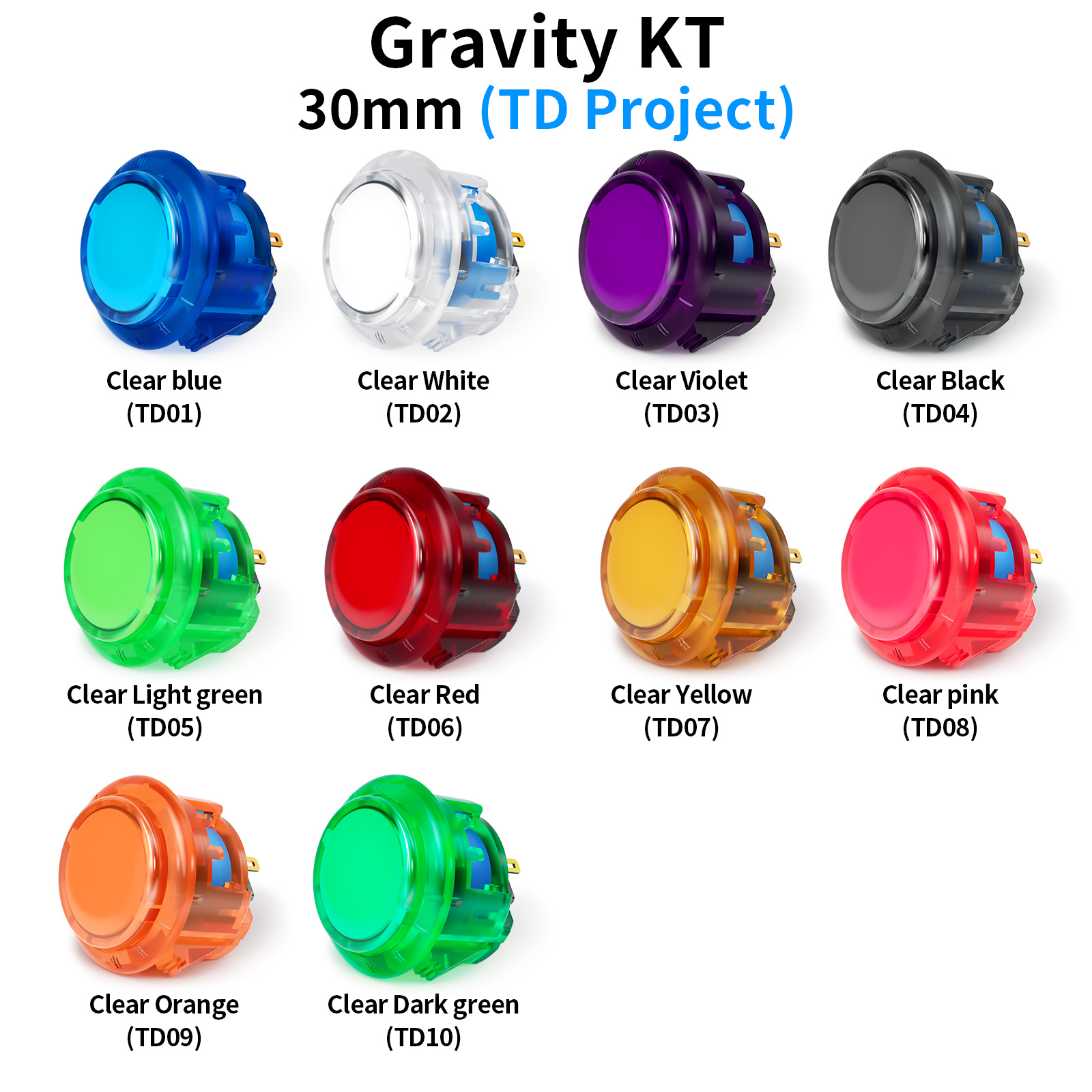 Qanba Gravity KT Arcade buttons