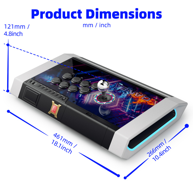 Qanba Q3MF-GV Obsidian Arcade Joystick Silent Multifunction Edition for PC
