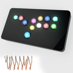 Qanba Gravity KS RGB LED illuminated buttons