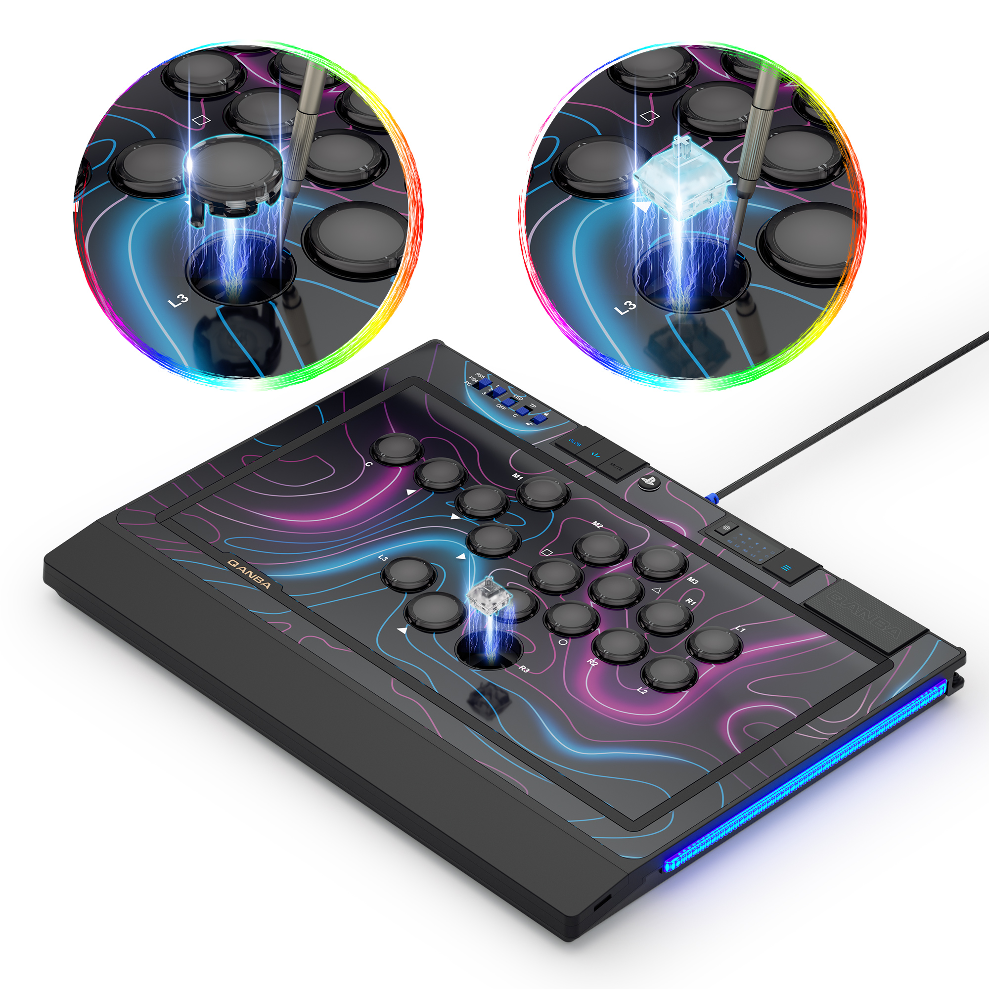 QANBA SAPPHIRE S1  Leverless Arcade Controller