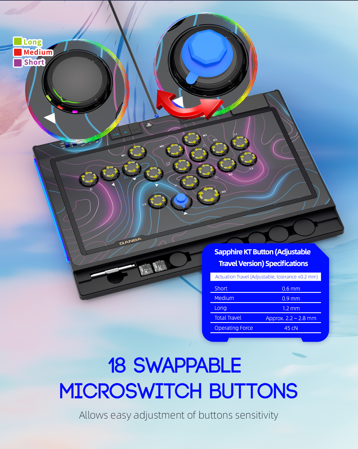 QANBA SAPPHIRE S1 leverless controller