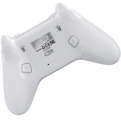 Qanba Phantom Smart Gamepad – Wireless Gaming Controller with Hall-Effect Joysticks, Tri-Mode Connection (2.4G/Bluetooth/Wired), 1000Hz Polling Rate, Dual Vibration Motors, 6-Axis Gyro, Programmable Back Buttons, Charging Dock – For PC/Android/iOS/TV