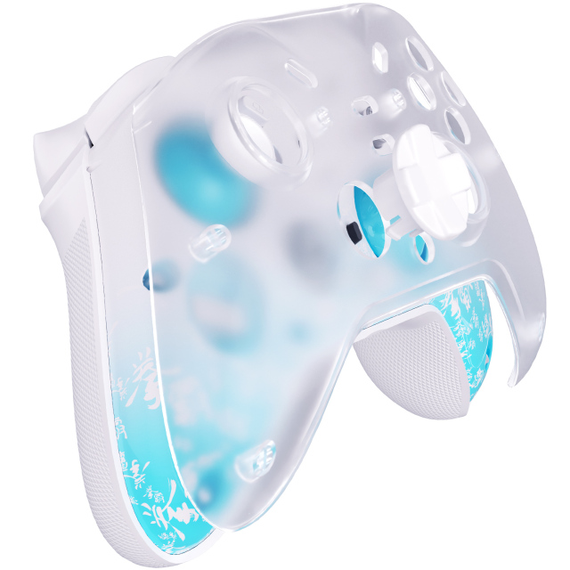 Qanba Phantom Smart Gamepad – Wireless Gaming Controller with Hall-Effect Joysticks, Tri-Mode Connection (2.4G/Bluetooth/Wired), 1000Hz Polling Rate, Dual Vibration Motors, 6-Axis Gyro, Programmable Back Buttons, Charging Dock – For PC/Android/iOS/TV