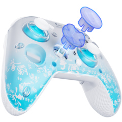 Qanba Phantom Smart Gamepad – Wireless Gaming Controller with Hall-Effect Joysticks, Tri-Mode Connection (2.4G/Bluetooth/Wired), 1000Hz Polling Rate, Dual Vibration Motors, 6-Axis Gyro, Programmable Back Buttons, Charging Dock – For PC/Android/iOS/TV