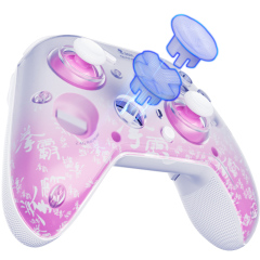 Qanba Phantom Smart Gamepad – Wireless Gaming Controller with Hall-Effect Joysticks, Tri-Mode Connection (2.4G/Bluetooth/Wired), 1000Hz Polling Rate, Dual Vibration Motors, 6-Axis Gyro, Programmable Back Buttons, Charging Dock – For PC/Android/iOS/TV