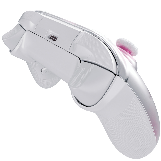Qanba Phantom Smart Gamepad – Wireless Gaming Controller with Hall-Effect Joysticks, Tri-Mode Connection (2.4G/Bluetooth/Wired), 1000Hz Polling Rate, Dual Vibration Motors, 6-Axis Gyro, Programmable Back Buttons, Charging Dock – For PC/Android/iOS/TV
