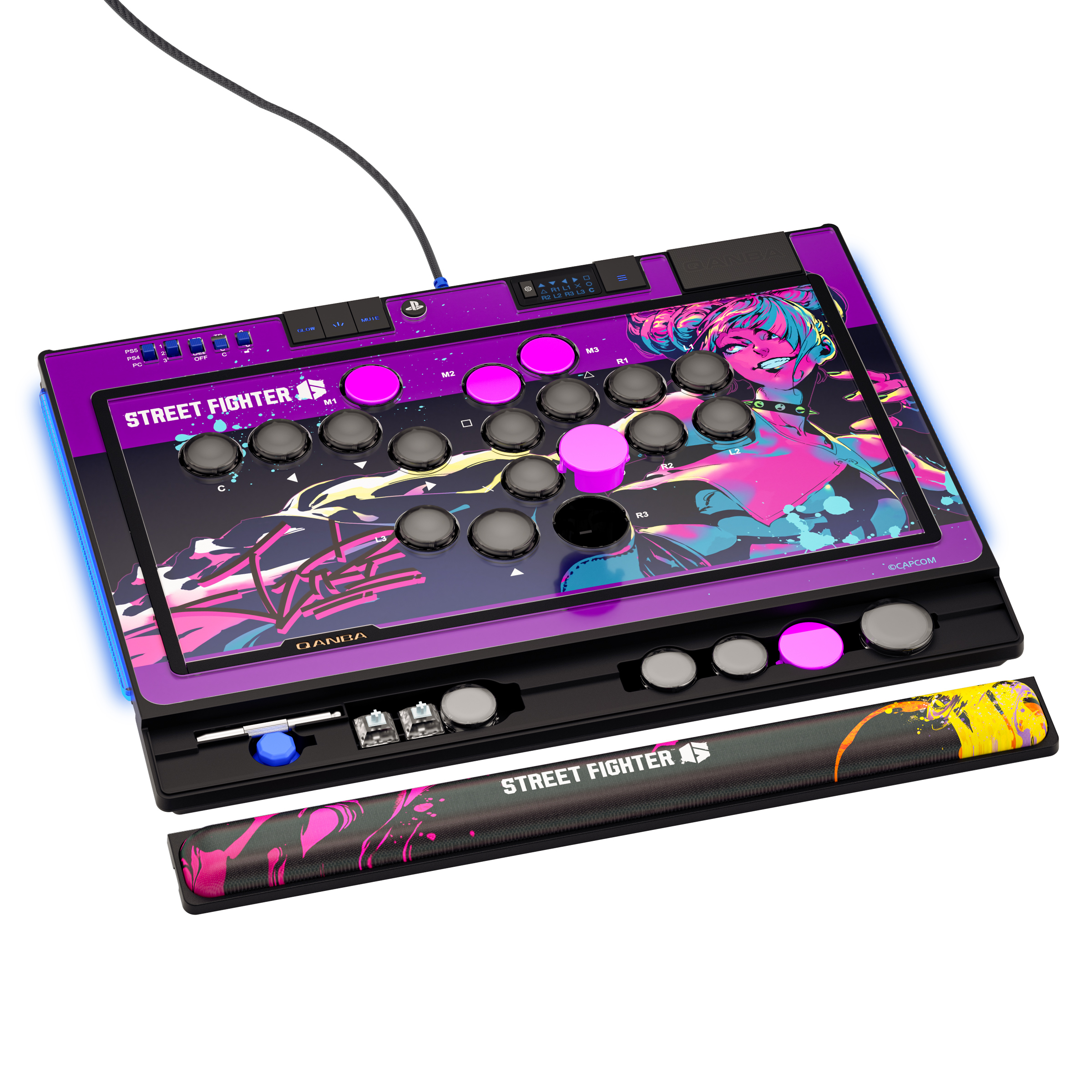 QANBA SAPPHIRE S1 Leverless Arcade Controller  CAPCOM  Street Fighter Juri