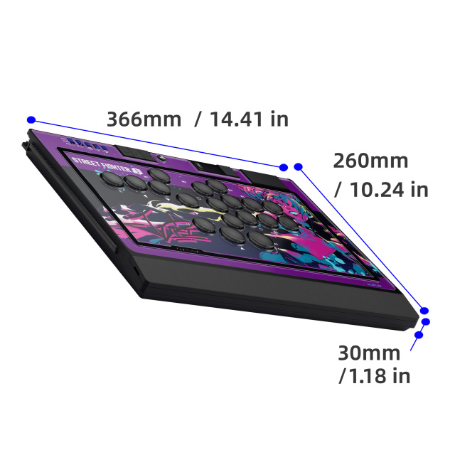 QANBA SAPPHIRE S1 Leverless Arcade Controller Street Fighter Juri