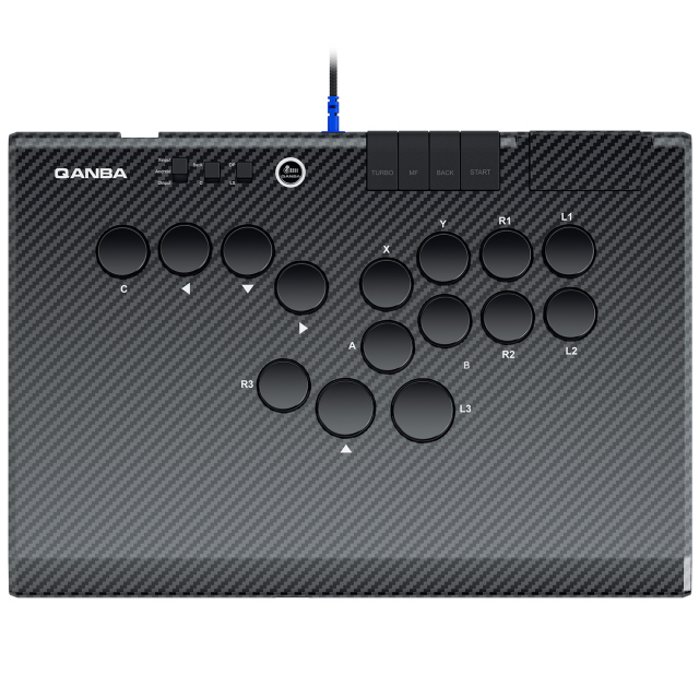 Qanba Ruby Arcade Controller (Carbon Fiber Black)
