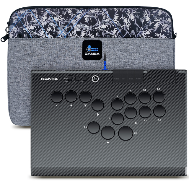 Qanba Ruby Arcade Controller (Carbon Fiber Black)
