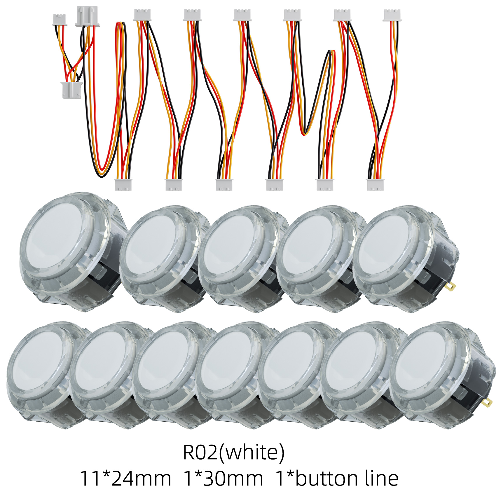 Qanba Gravity KS RGB LED illuminated buttons