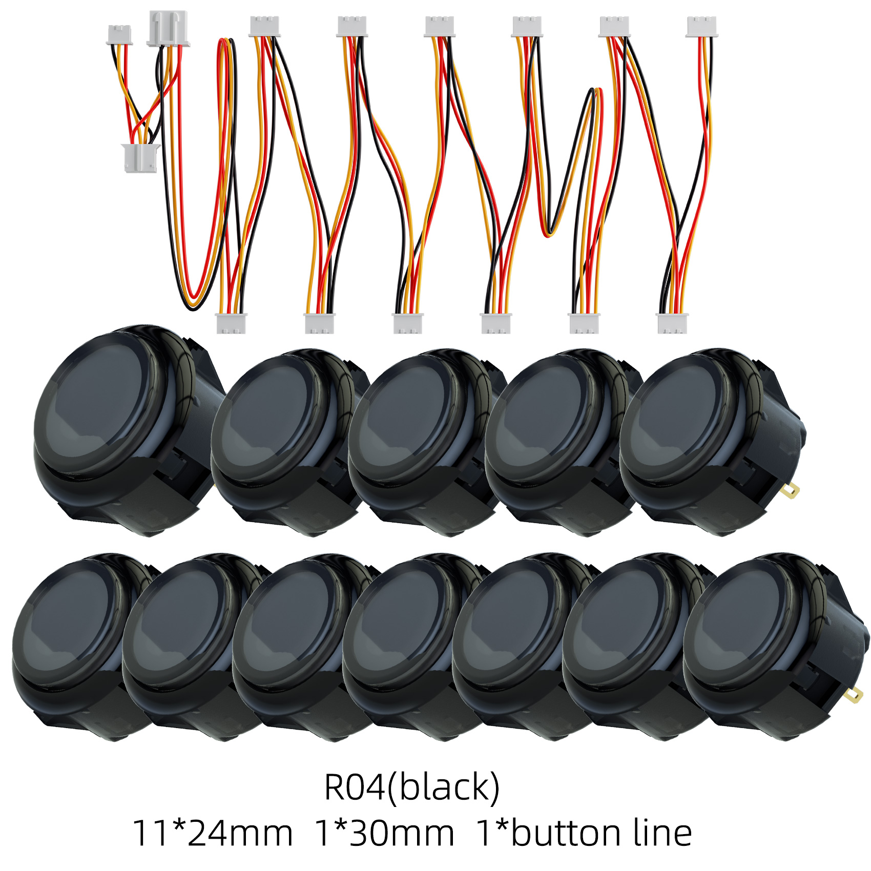 Qanba Gravity KS RGB LED illuminated buttons