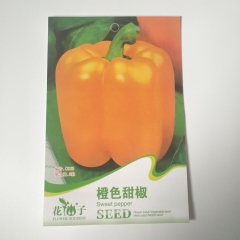 Orange sweet pepper seeds 8 seeds/bags