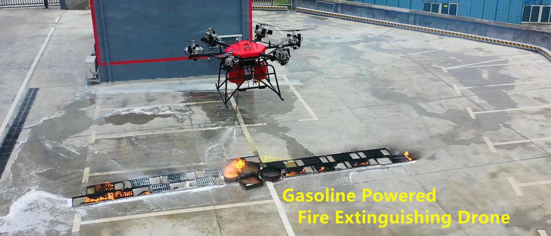 Fire Fighting Emergency Rescue Equipment Dry Powder Jet Drone