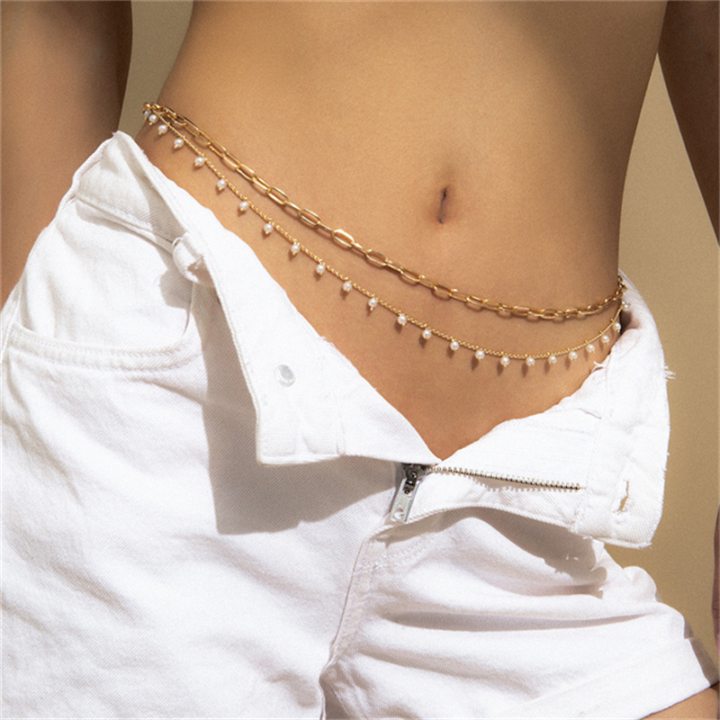 Retro Pearl Tassel Belly Chain Distributor