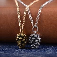 Wholesale Jewelry Lovely Cedar Nut Metal Chain Pendant