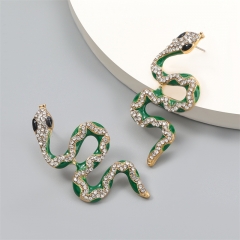 Prevalent Snake Shape Dripping Oil Earrings Supplier