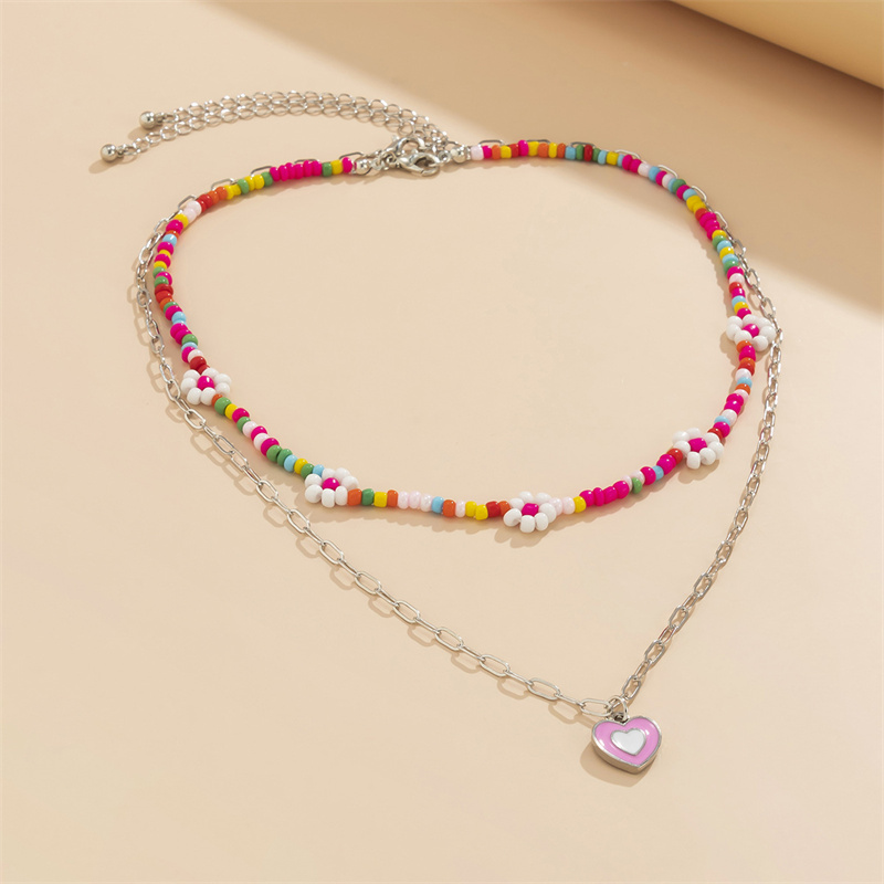 Colorful Beaded Hand-woven Bead Necklace Chain Manufacturer