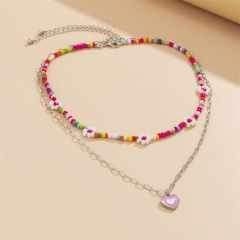Colorful Beaded Hand-woven Bead Necklace Chain Manufacturer