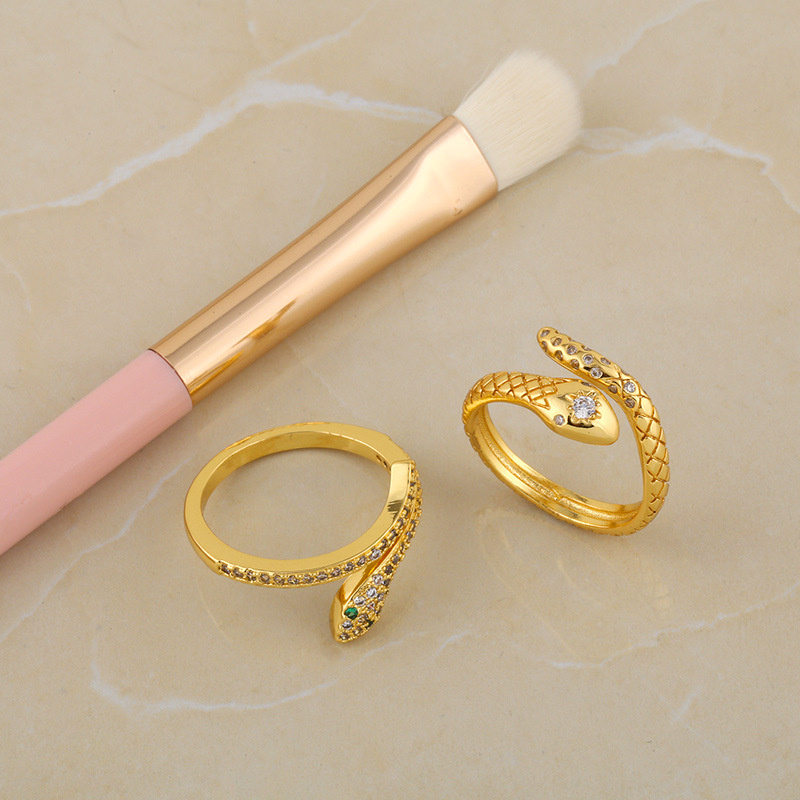 Ring Diamond Snake Shaped Ring Personality Adjustable Ring Supplier