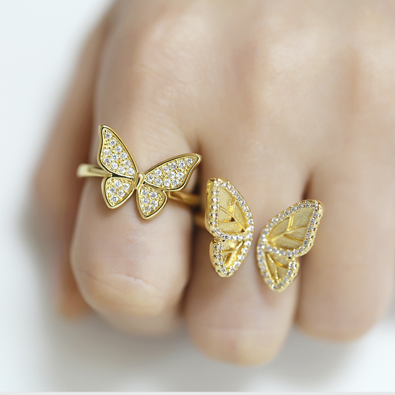 Butterfly Ring Design, Cool Ring Opening Adjustable Ring Supplier