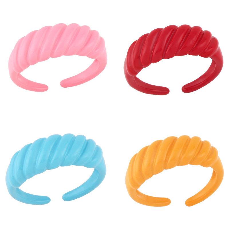 Dripping Cute Macaron Color Irregular Thread Ring Supplier