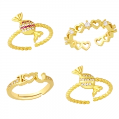Candy Ring Opening Simple Design Sense Of Love, Trendy And Cool Manufacturer