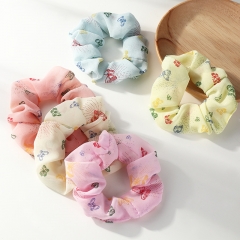 Wholesale Jewelry Korean Broken Floral Wreath Hair Tie Hair Band Beautiful Flower Cute Butterfly Headdress