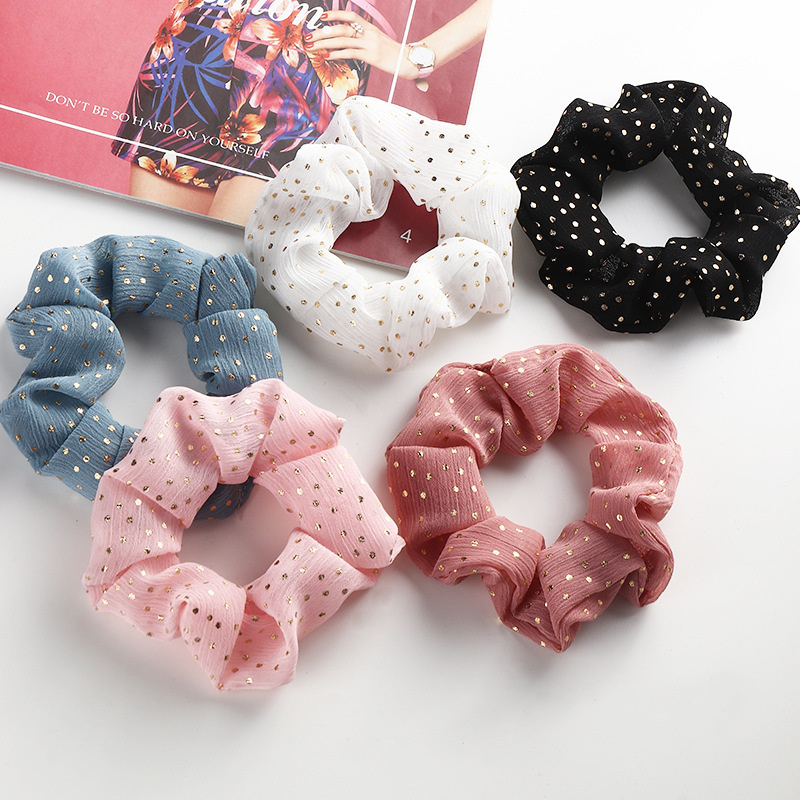 Wholesale Jewelry Korean Hair Tie Folds And Ponytail Headdress For Cute Girls