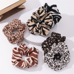 Wholesale Jewelry Autumn And Winter  Style Leopard Flannel Korean Adult Suit Girls Hair Tie