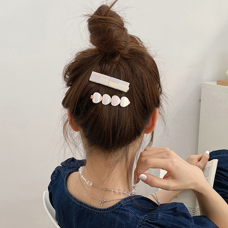 Wholesale Korea Love Square Hairpin Exquisite Fashion