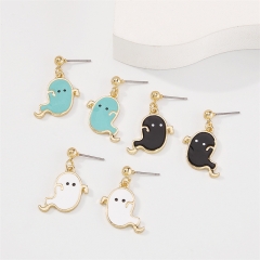 Jewelry Halloween Ghost Fun Simple Earrings Alloy Dripping Cute Earrings Distributor