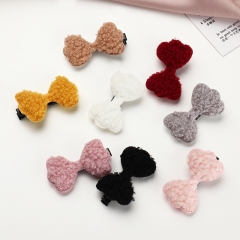 Wholesale Jewelry Sweet And Cute Wool Retro Autumn And Winter Knitted Hairpin Children's Hair Accessories