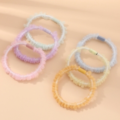 Net Yarn Fruit Hair Ring Candy Color Sweet Hair Rope Rubber Band Girl 6-Pcs Manufacturer