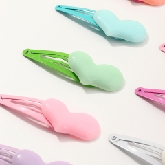 Wholesale Jewelry Cartoon Cute Little Girl Hairpin Headdress Love Peach Heart