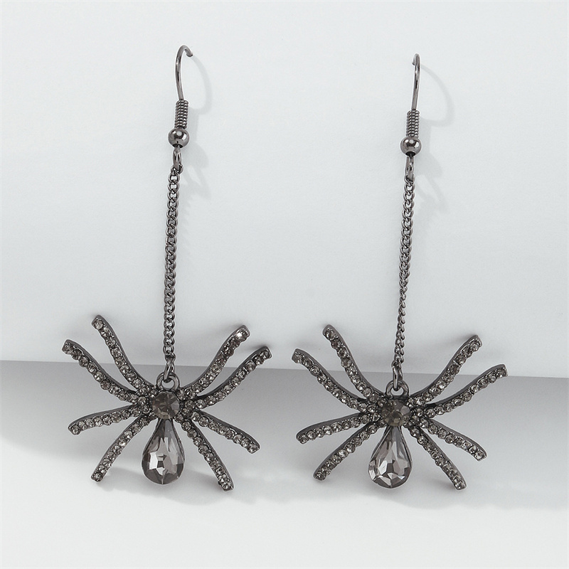 Style Earrings Retro Long Earrings Exaggerated Spider Distributor