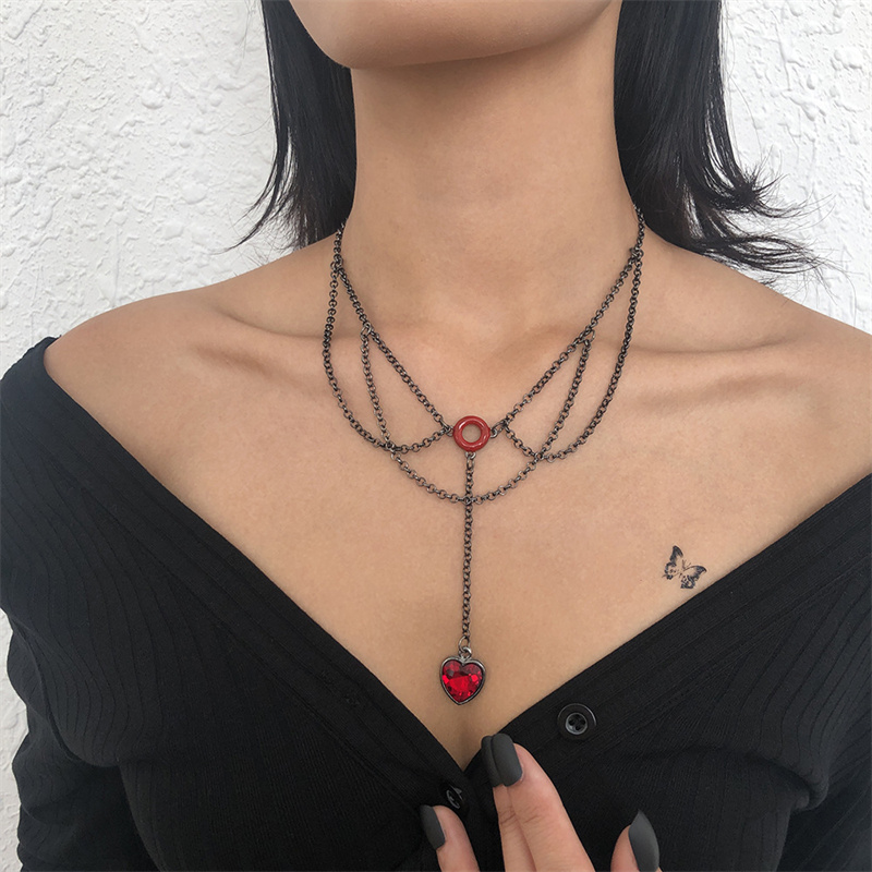 Personalized Halloween Dripping Oil Necklace Diamond Fashion  Necklace Distributor