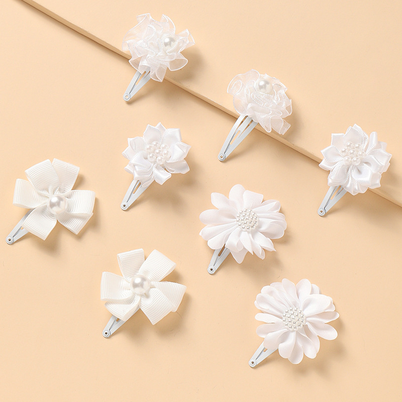 Wholesale Jewelry Children's Hair Accessories Simple White Flowers Cute Princess Headdress