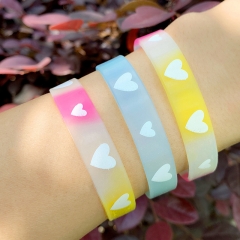 Trendy Sex Heart Silicone Bracelet Sports Basketball Wristband Manufacturer