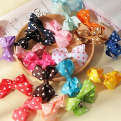 Wholesale Jewelry Korean Version Of Children's  Creative Bow-knot Color Fiber Hairpin