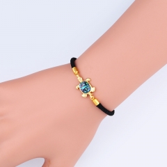 Korean Fashion Exquisite Red String Shell Turtle Pattern Gold-plated Bracelet Manufacturer