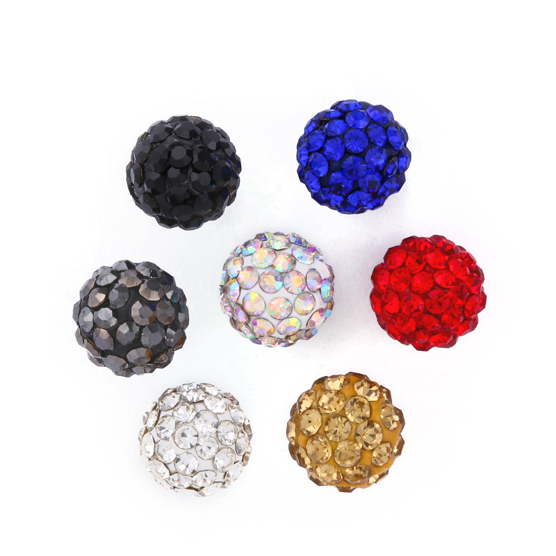Wholesale Korean Fashion Small Exquisite Crystal Earrings Simple Diamond Candy Color Earrings
