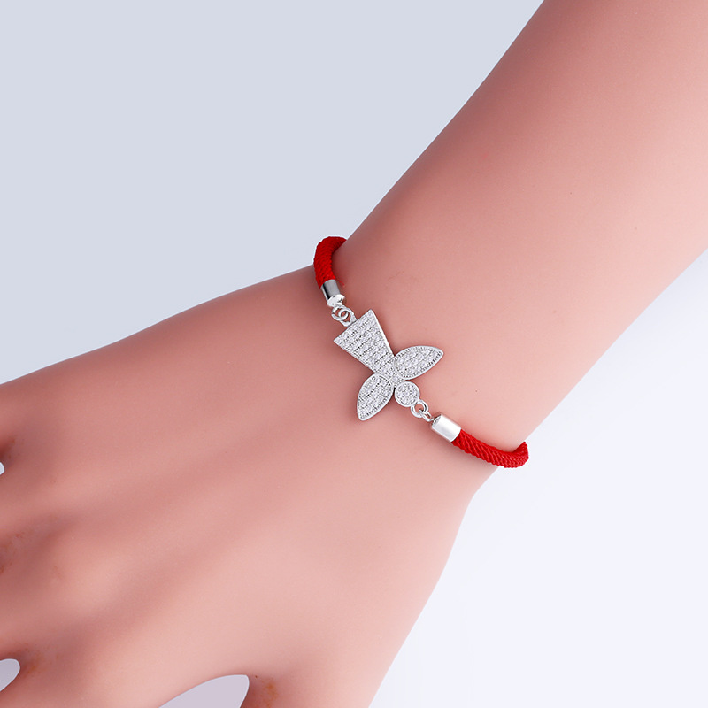 Korean Fashion Couple Red String Bracelet Simple Adjustable Angel Bracelet Manufacturer