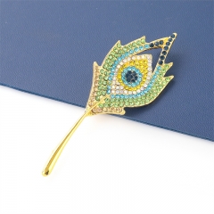 Wholesale Dinner Alloy Diamond Flower Eye Brooch Fashion Fashion Clothing