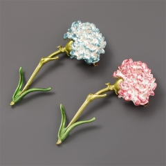 Wholesale Fashion Alloy Drop Oil Flower Carnation Brooch Popular