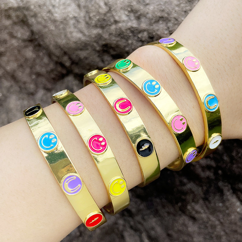Bracelet Drop Oil Lightning Wine Glass Smiley Emoticon Bracelet Manufacturer