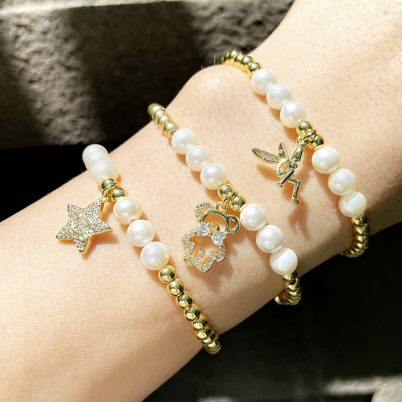Korean Fashion Creative Simple Five-pointed Star Bear Bracelet Manufacturer
