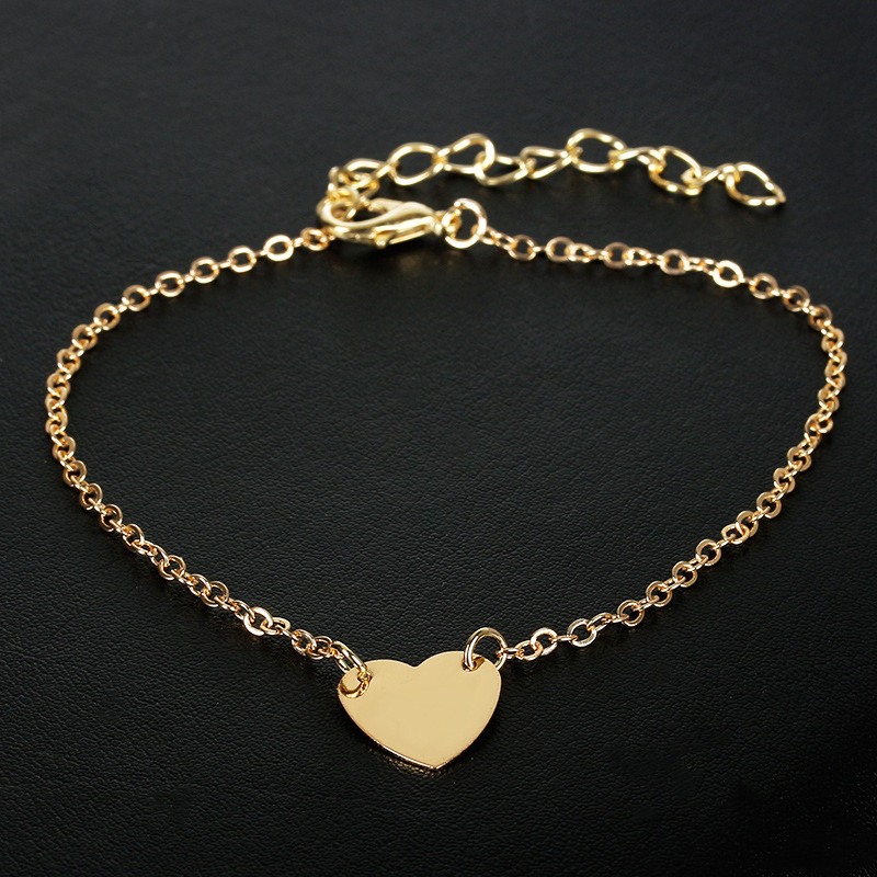 Fashionable Simple Love Heart  Anklet Jewelry Distributor