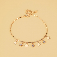 Wholesale Beach Star Pendant Anklet Small Fresh Five-pointed Star Tassel Anklet